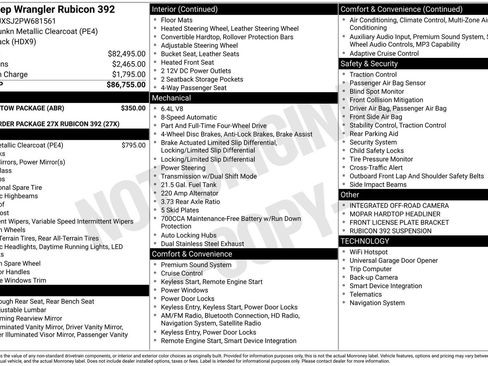 Used 2023 Jeep Wrangler Unlimited Rubicon 392 w/ Trailer Tow Package image 16