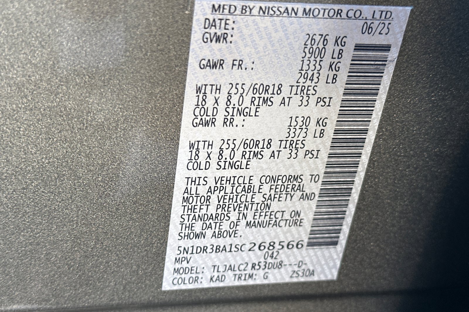 Certified 2025 Nissan Pathfinder SV w/ Cargo Package FWD image 54