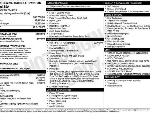 Used 2020 GMC Sierra 1500 SLE w/ SLE Value Package AWD/4WD image 11