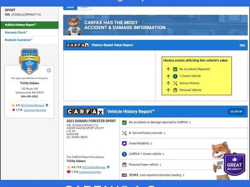 Used 2023 Subaru Forester Sport image 2