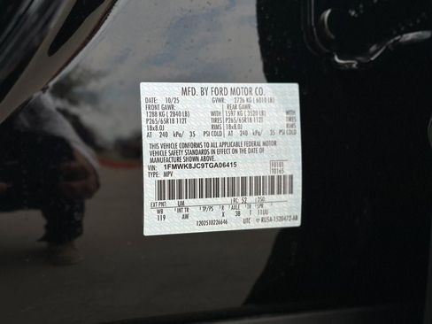 New 2026 Ford Explorer Tremor w/ Tremor Ultimate Package image 75