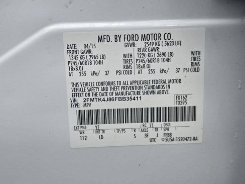 Used 2015 Ford Edge SEL w/ Equipment Group 201A AWD/4WD image 61