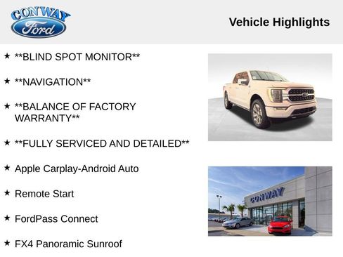 Used 2023 Ford F150 Platinum w/ Equipment Group 701A High image 8