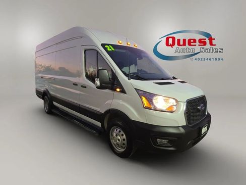 Used 2021 Ford Transit 350 148 High Roof Extended DRW w/ Load Area Protection Package RWD image 12