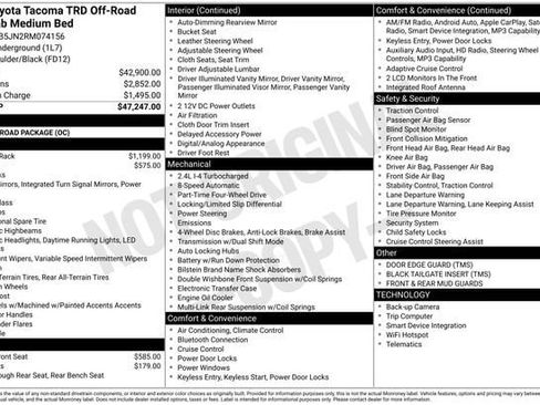 Certified 2024 Toyota Tacoma TRD Off-Road AWD/4WD image 33