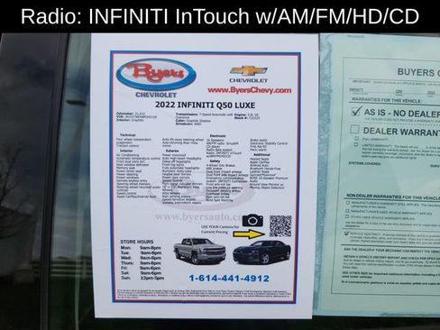 Used 2022 INFINITI Q50 Luxe w/ Cargo Package image 13