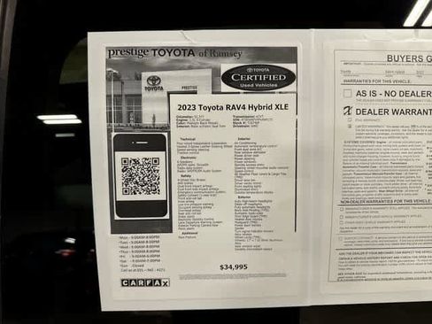 Used 2023 Toyota RAV4 XLE w/ XLE Grade Weather Package AWD/4WD image 13