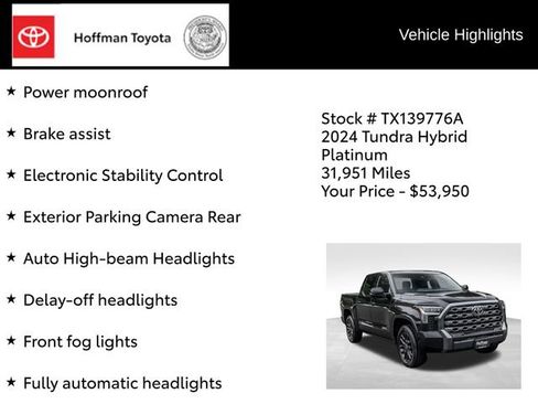 Used 2024 Toyota Tundra Platinum AWD/4WD image 35