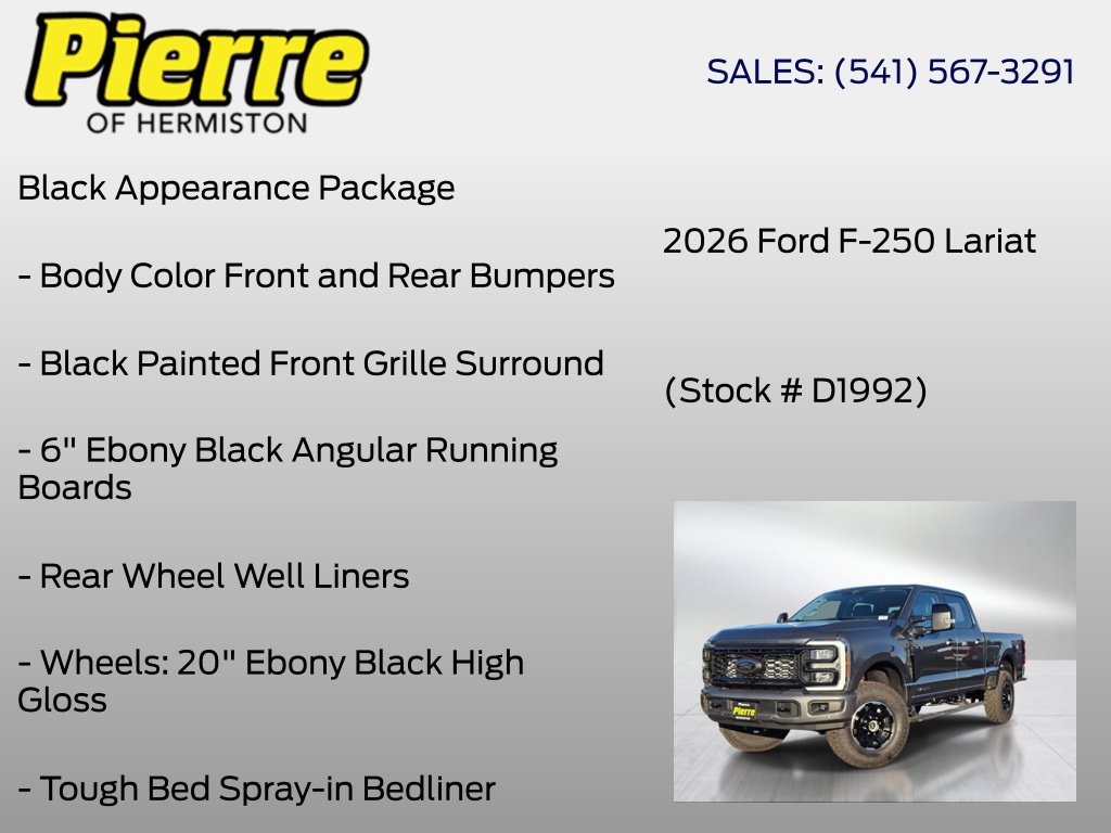 New 2026 Ford F250 Lariat w/ Tremor Off-Road Package AWD/4WD image 6