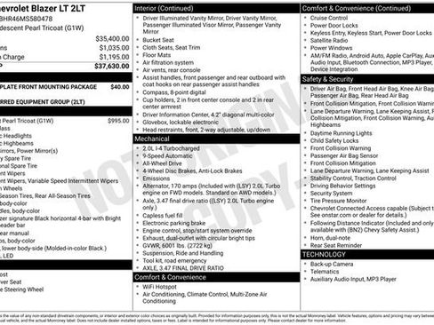 Used 2021 Chevrolet Blazer LT image 32