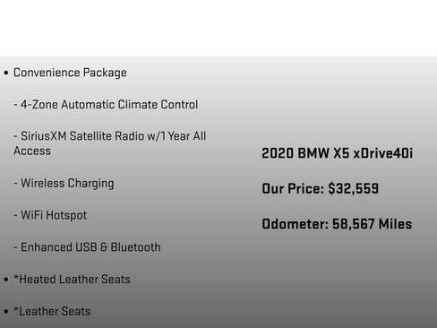 Used 2020 BMW X5 xDrive40i w/ Convenience Package AWD/4WD image 6