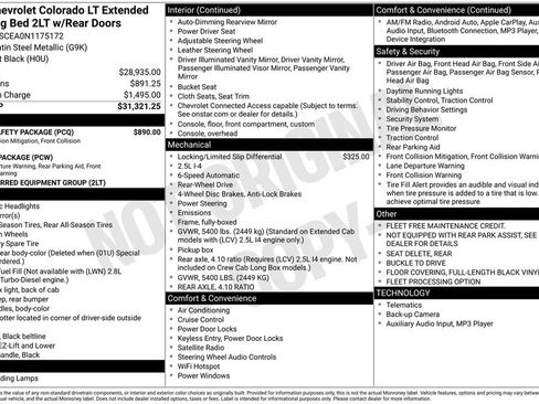 Used 2022 Chevrolet Colorado LT w/ Fleet Safety Package image 8