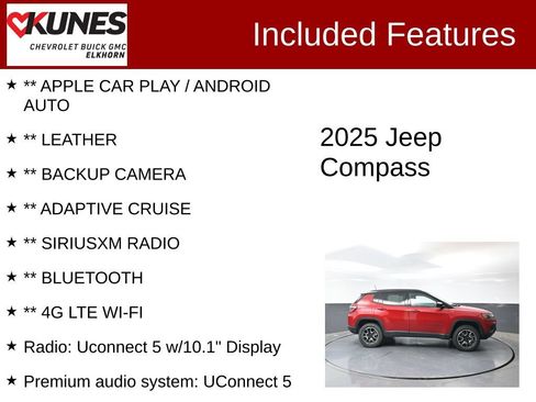 Used 2025 Jeep Compass Trailhawk AWD/4WD image 2