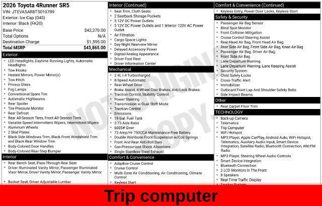Used 2026 Toyota 4Runner SR5 RWD image 61