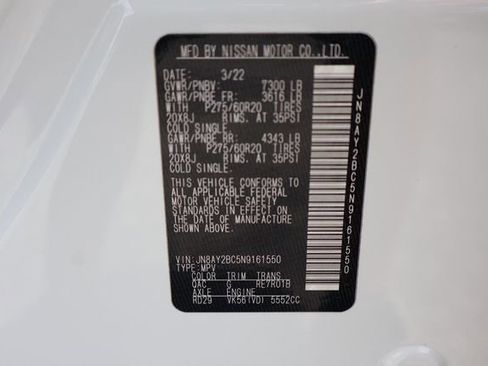 Used 2022 Nissan Armada SL RWD image 35