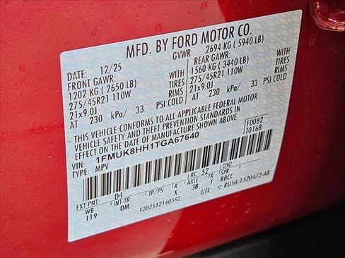 New 2026 Ford Explorer Platinum w/ LUX Leather Package image 18