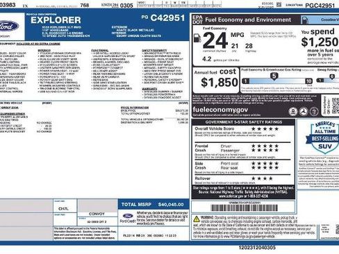 Certified 2023 Ford Explorer XLT RWD image 24