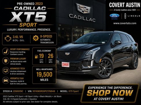 Used 2023 Cadillac XT5 Sportv w/ Technology Package AWD/4WD image 1