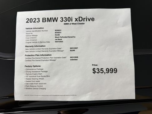 Certified 2023 BMW 330i xDrive Sedan w/ Driving Assistance Package AWD/4WD image 20