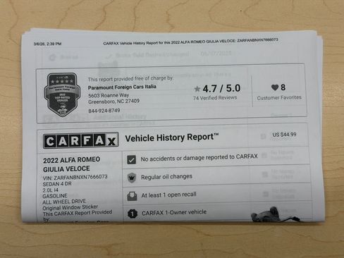 Used 2022 Alfa Romeo Giulia Veloce image 36