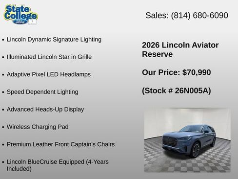 Used 2026 Lincoln Aviator Reserve AWD/4WD image 30