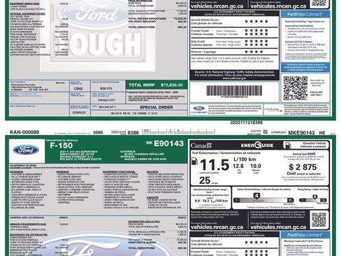 Used 2021 Ford F150 Lariat w/ Equipment Group 502A High image 9