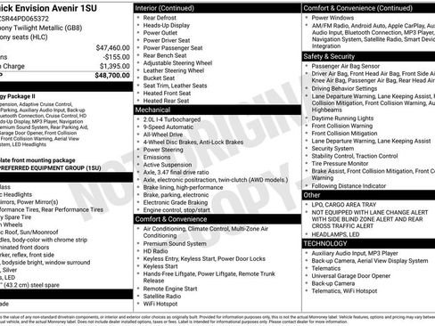 Certified 2023 Buick Envision Avenir AWD/4WD image 6