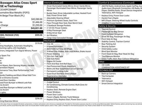 Used 2023 Volkswagen Atlas Cross Sport SE w/ Black Wheel Package image 39