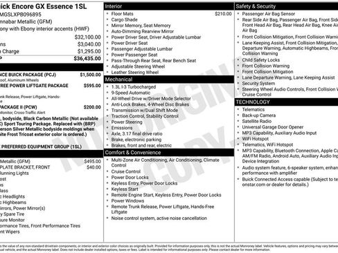 Used 2023 Buick Encore GX Essence w/ Experience Buick Package AWD/4WD image 38