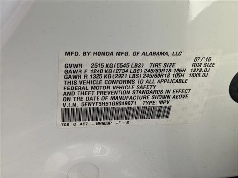 Used 2016 Honda Pilot EX-L image 16