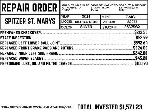 Used 2014 GMC Sierra 1500 4x4 Regular Cab w/ Sierra Convenience Package image 3