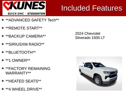 Used 2024 Chevrolet Silverado 1500 LT w/ Work Truck Package image 2