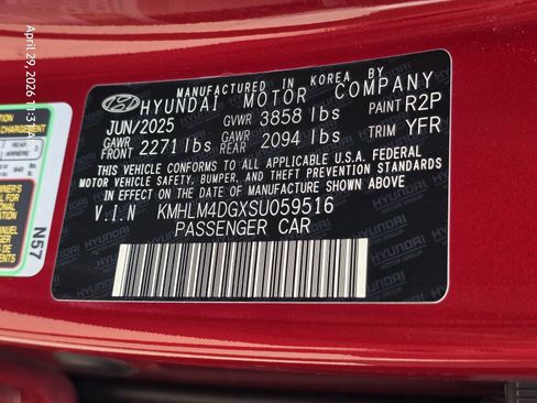Certified 2025 Hyundai Elantra Sport FWD image 31