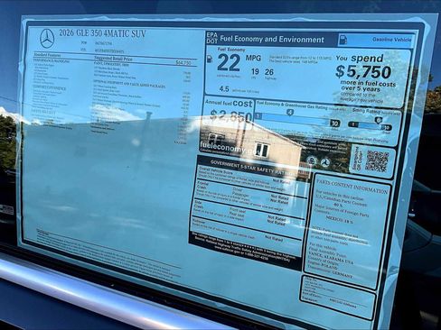 New 2026 Mercedes-Benz GLE 350 4MATIC image 17