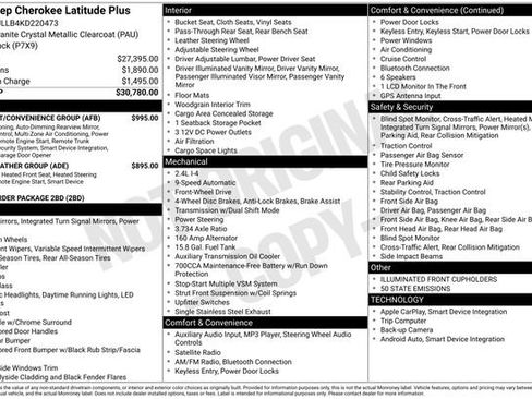 Used 2019 Jeep Cherokee Latitude Plus w/ Comfort/Convenience Group image 9