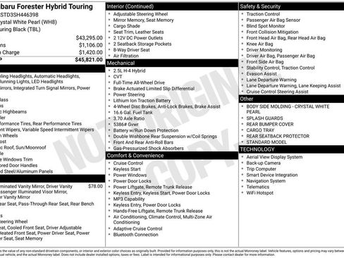 Certified 2025 Subaru Forester Touring AWD/4WD image 8
