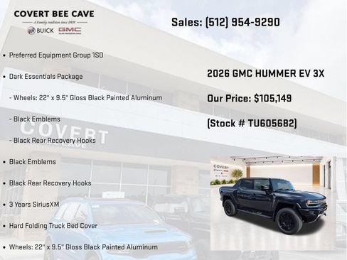 New 2026 GMC Hummer EV 4x4 Crew Cab w/ LPO, Dark Essentials Package image 7