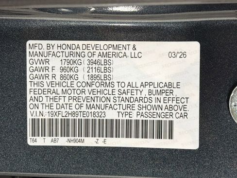 New 2026 Honda Civic Sport image 20