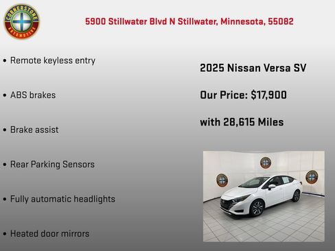 Used 2025 Nissan Versa SV FWD image 10