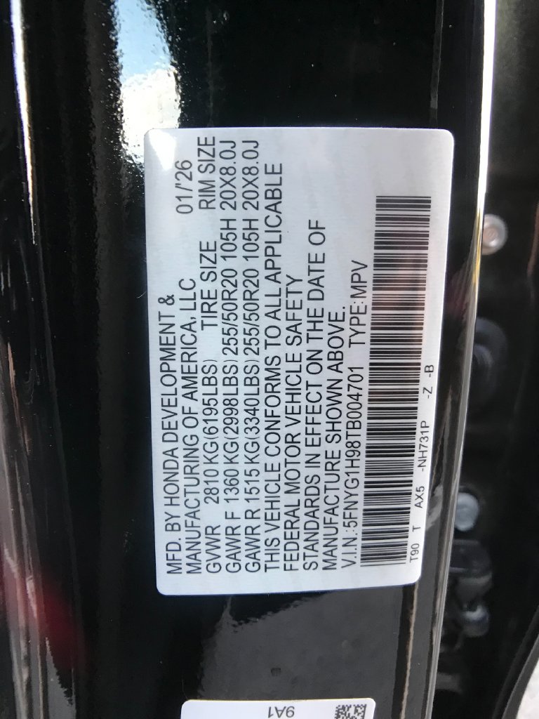 Certified 2026 Honda Pilot Black Edition image 17
