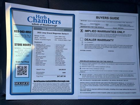 Used 2022 Jeep Grand Wagoneer Series II image 13