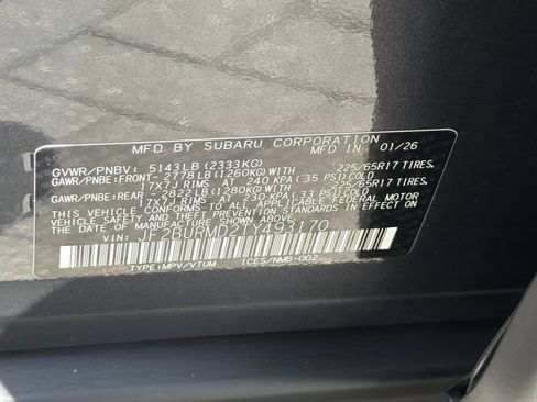 Certified 2026 Subaru Outback Wilderness AWD/4WD image 34