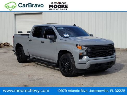 Certified 2025 Chevrolet Silverado 1500 Custom w/ Turbomax Blackout Package RWD image 1