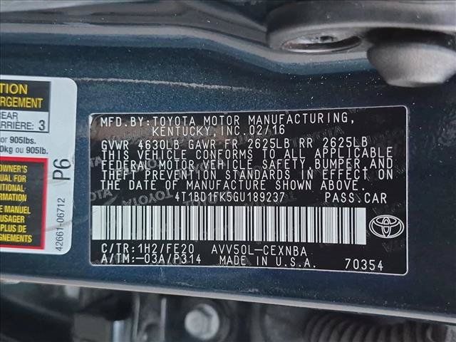 Used 2016 Toyota Camry LE FWD image 15