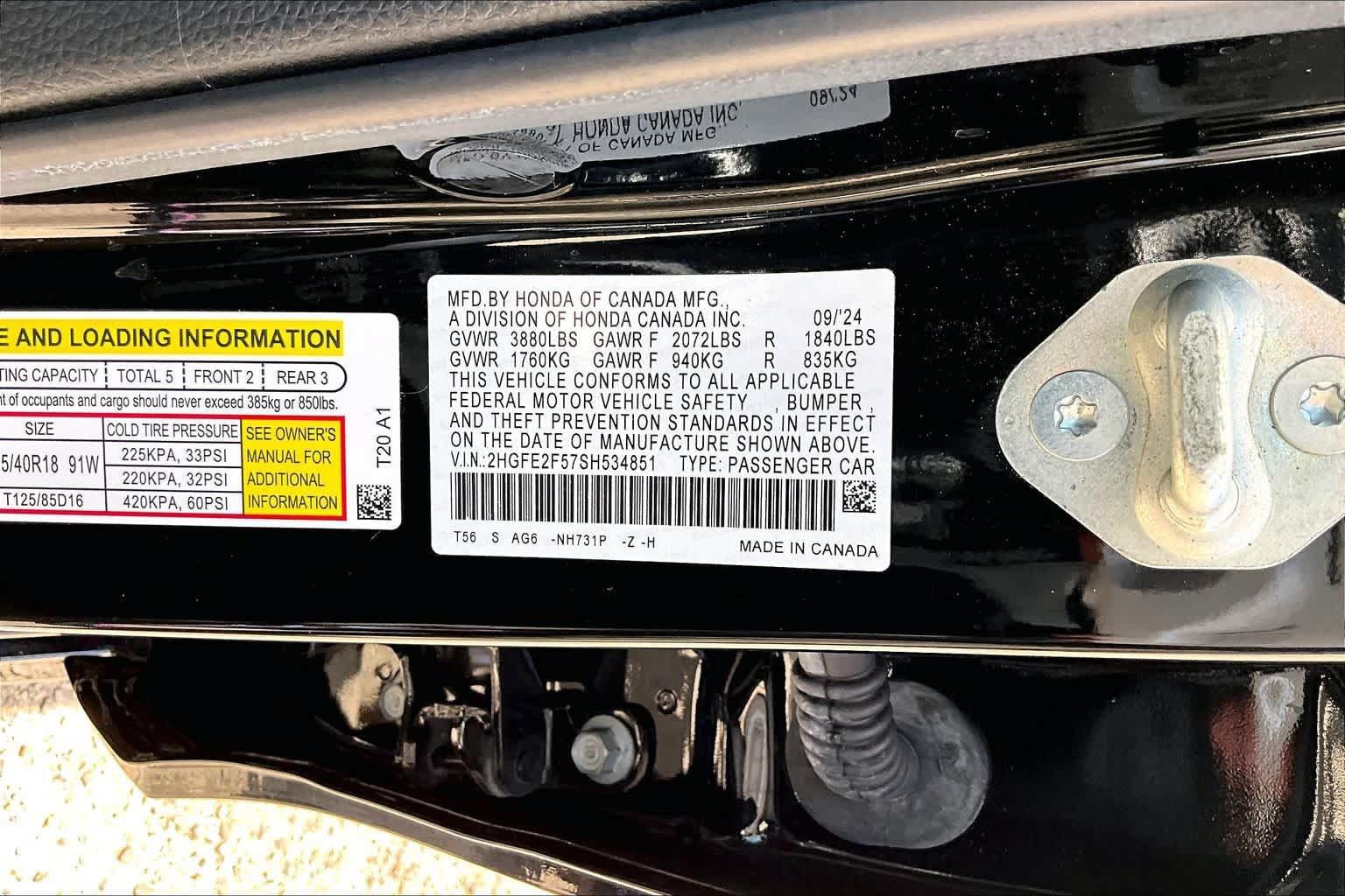 Used 2025 Honda Civic Sport image 34