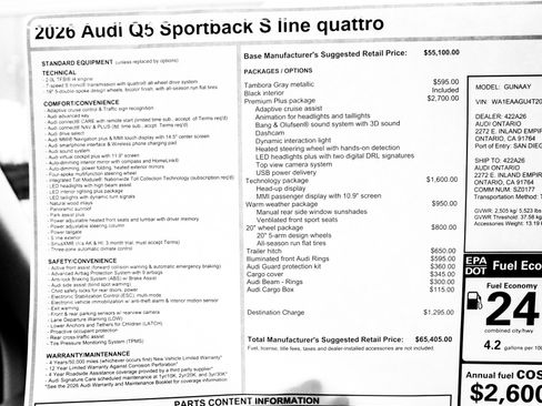 New 2026 Audi Q5 Premium Plus AWD/4WD image 31