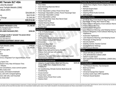 Used 2024 GMC Terrain SLT w/ Infotainment Package II AWD/4WD image 44