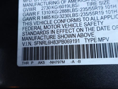 Certified 2023 Honda Odyssey Touring image 37