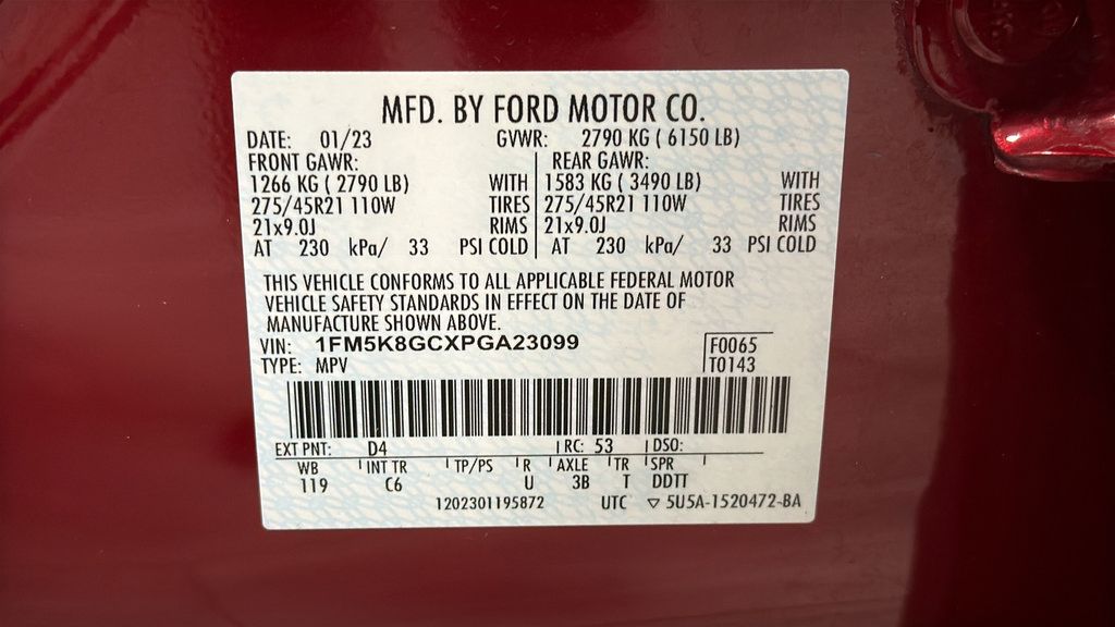 Used 2023 Ford Explorer ST w/ Equipment Group 401A AWD/4WD image 29