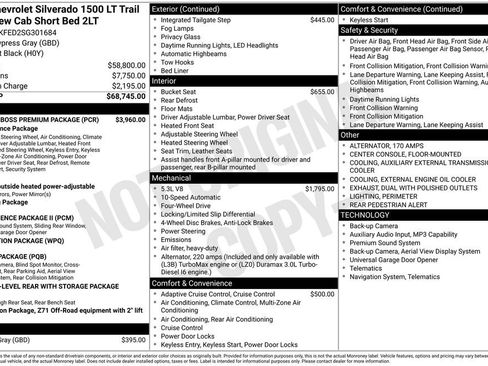 Used 2025 Chevrolet Silverado 1500 LT Trail Boss w/ LT Trail Boss Premium Package AWD/4WD image 29